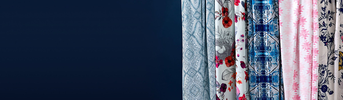 Spoonflower fabric with various bohemian designs
